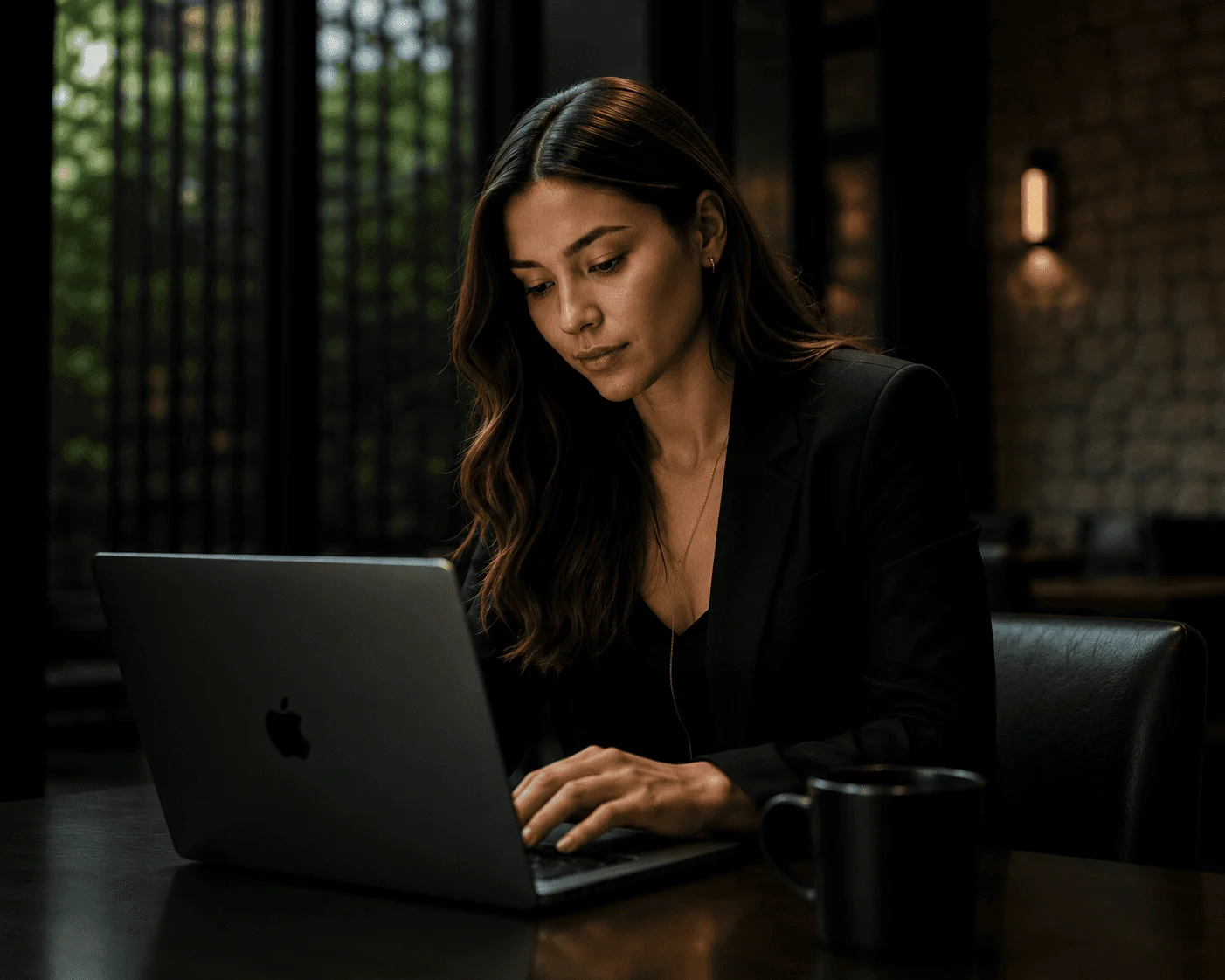 Woman Using Laptop